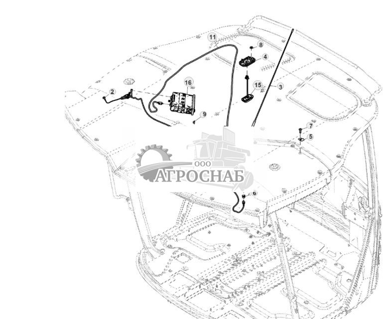 Антенна радиоприемника в исполнении Premium с проигрывателем компакт-дисков (для Европы) - ST861237 533.jpg